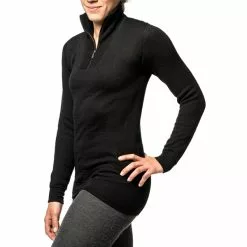 Woolpower Zip Turtleneck 400 7 Woolpower Zip Turtleneck 400 -pyöräkauppa 12437 2 black