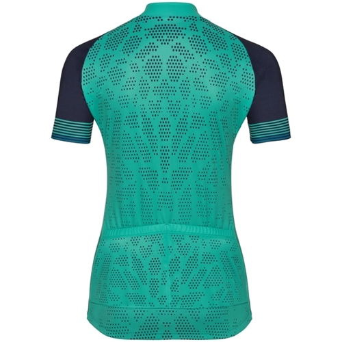 Odlo Stand-Up Collar S/S Full Zip Fujin Print W Dubarry/Crystal Teal 4 Odlo Stand-Up Collar S/S Full Zip Fujin Print W Dubarry/Crystal Teal - Image 4