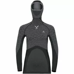 Odlo W's Bl Top With Facemask L /S Blackcomb -pyöräkauppa 53449 3 blackodlosteelgreysilver