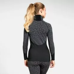 Odlo W's Bl Top With Facemask L /S Blackcomb -pyöräkauppa 53449 6 blackodlosteelgreysilver