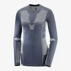 Salomon Primo Warm Seamless Tee W -pyöräkauppa 57852 1 smokeblue