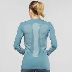 Salomon Primo Warm Seamless Tee W -pyöräkauppa 57852 4 smokeblue