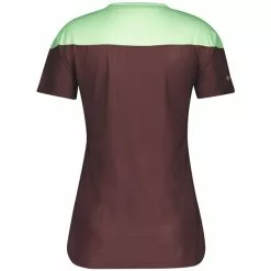 Scott Shirt W's Trail Flow S/SL -pyöräkauppa 60582 2 maroonredmintgreen