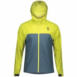 Scott Jacket M's Trail MTN WB W/Hood -pyöräkauppa 60587 1 lemongrassyellownightfallblue