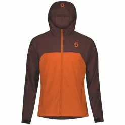 Scott Jacket M's Trail MTN WB W/Hood -pyöräkauppa 60587 1 maroonredorangepumpkin