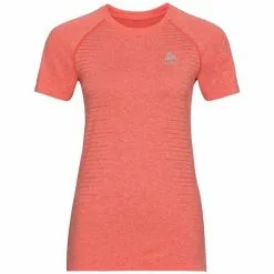 Odlo T-Shirt S/S Crew Neck Seamless Element Women -pyöräkauppa 62722 1 hotcoralmelange