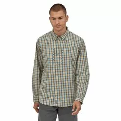 Patagonia M's L/S Sun Stretch Shirt -pyöräkauppa 67954 2 watershedsmolderblue