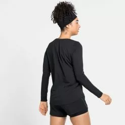 Odlo T-Shirt L/S Crew Neck Zeroweight Chill-Tec Women -pyöräkauppa 68269 4 blackblackpack
