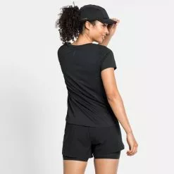Odlo T-Shirt S/S Crew Neck Zeroweight Chill-Tec Women -pyöräkauppa 68271 5 blackblackpack
