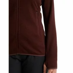 Icebreaker W Elemental LS Zip -pyöräkauppa 70255 5 espresso