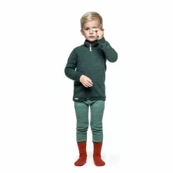 Woolpower Kids Full Zip Jacket 400 10 Woolpower Kids Full Zip Jacket 400 -pyöräkauppa 70997 2 forestgreen