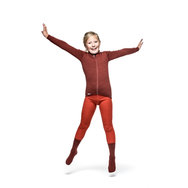 Woolpower Kids Full Zip Jacket 400 2 Woolpower Kids Full Zip Jacket 400 - Image 2