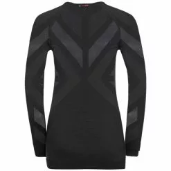 Odlo Kinship Warm Bl Top Crew Neck L/S Women -pyöräkauppa 71995 2 blackmelange
