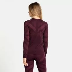 Odlo Kinship Warm Bl Top Crew Neck L/S Women -pyöräkauppa 71995 4 winetastingmelange