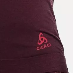 Odlo Kinship Warm Bl Top Crew Neck L/S Women -pyöräkauppa 71995 5 winetastingmelange