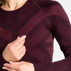 Odlo Kinship Warm Bl Top Crew Neck L/S Women -pyöräkauppa 71995 6 winetastingmelange