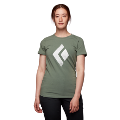Black Diamond W SS Chalked Up Tee -pyöräkauppa 72616 2 laurelgreen