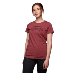 Black Diamond W SS Vantastic Tee -pyöräkauppa 72617 2 cherrywood