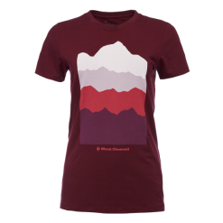 Black Diamond W SS Vista Tee -pyöräkauppa 72618 1 bordeaux