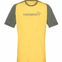 Norrøna Norröna Fjørå Equaliser Lightweight T-Shirt (m) -pyöräkauppa 72881 1 olivenightlemonchrome