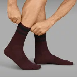 Gripgrab Original Stripes Crew Socks -pyöräkauppa 73375 5 darkred