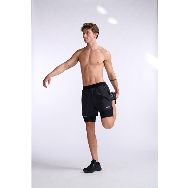 2Xu Aero 2-In-1 5 Inch Shorts Men 2 2Xu Aero 2-In-1 5 Inch Shorts Men - Image 2