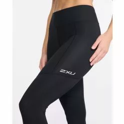 2Xu Aero Vent Mid-Rise Compression Tights Women -pyöräkauppa 73889 5 blacksilverreflective
