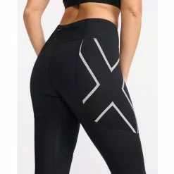2Xu Aero Vent Mid-Rise Compression Tights Women -pyöräkauppa 73889 6 blacksilverreflective