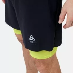 Odlo Axalp Trail 6 Inch 2-In-1 Shorts Men -pyöräkauppa 74349 6 blackeveningprimrose