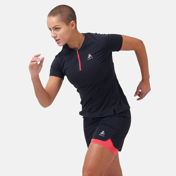 Odlo Axalp Trail S/S 1/2 Zip T-Shirt Women 3 Odlo Axalp Trail S/S 1/2 Zip T-Shirt Women - Image 3