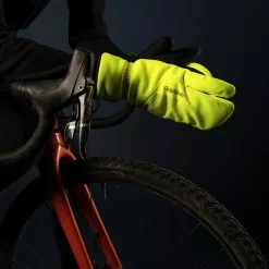 Gripgrab Ride Windproof Deep Winter Lobster Gloves -pyöräkauppa 74578 9 yellowhivis