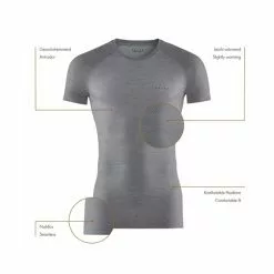 Falke Men Short Sleeve Shirt Wool-Tech Light -pyöräkauppa 74923 7 capitain