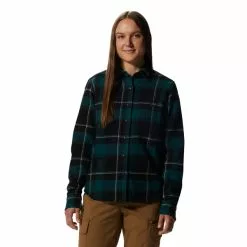 Mountain Hardwear Plusher™ Long Sleeve Shirt Women -pyöräkauppa 75246 1 darkmarshtartanplaid