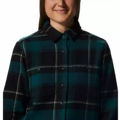 Mountain Hardwear Plusher™ Long Sleeve Shirt Women -pyöräkauppa 75246 4 darkmarshtartanplaid