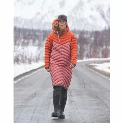 Varg U Sarek Long Down Hood Anorak -pyöräkauppa 75575 4 rustorangepawnpink