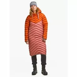 Varg U Sarek Long Down Hood Anorak -pyöräkauppa 75575 5 rustorangepawnpink