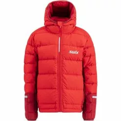 Swix Dynamic Down Jacket Jr -pyöräkauppa 75711 1 rhubarbred
