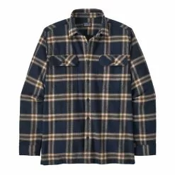 Patagonia M's L/S Organic Cotton MW Fjord Flannel Shirt -pyöräkauppa 76017 1 northlinenewnavy