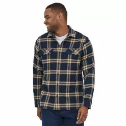 Patagonia M's L/S Organic Cotton MW Fjord Flannel Shirt -pyöräkauppa 76017 2 northlinenewnavy