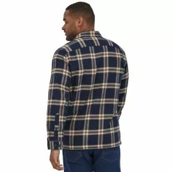 Patagonia M's L/S Organic Cotton MW Fjord Flannel Shirt -pyöräkauppa 76017 3 northlinenewnavy