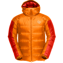 Norrøna Norröna Trollveggen Down850 Jacket (m) -pyöräkauppa 76117 1 orangepopsiclearednalin