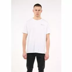 KnowledgeCotton Apparel Knowledge Back Print Tee - Gots/Vegan -pyöräkauppa 76996 1 brightwhite