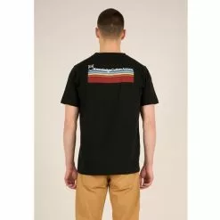 KnowledgeCotton Apparel Knowledge Back Print Tee - Gots/Vegan -pyöräkauppa 76996 2 blackjet