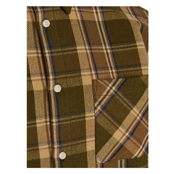 KnowledgeCotton Apparel Light Flannel Checkered Relaxed Fit Shirt 3 KnowledgeCotton Apparel Light Flannel Checkered Relaxed Fit Shirt - Image 3