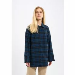 Knowledgecotton Apparel Oversized Checked Cotton Button Overshirt 7 Knowledgecotton Apparel Oversized Checked Cotton Button Overshirt -pyöräkauppa 77005 3 blackjet
