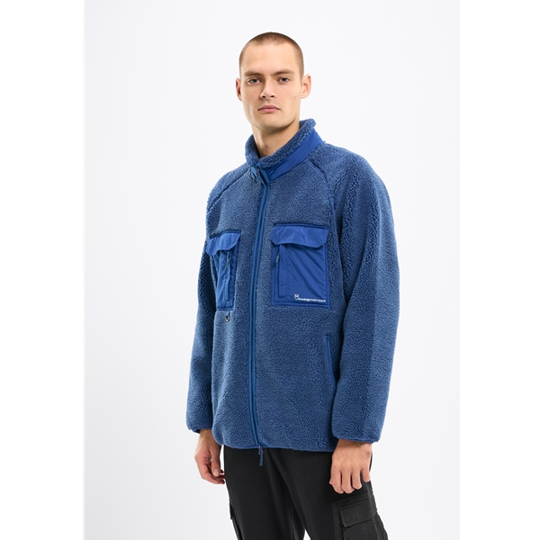 Knowledgecotton Apparel Oversized Raglan Teddy Polyester Zip Sweat 6 Knowledgecotton Apparel Oversized Raglan Teddy Polyester Zip Sweat - Image 6