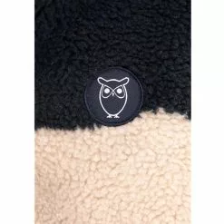 KnowledgeCotton Apparel Teddy Aop Oversized Zip - Grs/Vegan -pyöräkauppa 77013 5 blackmulti