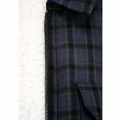 KnowledgeCotton Apparel Teddy Lining Checked Overshirt - Ocs/Vegan -pyöräkauppa 77018 5 trekkinggreen