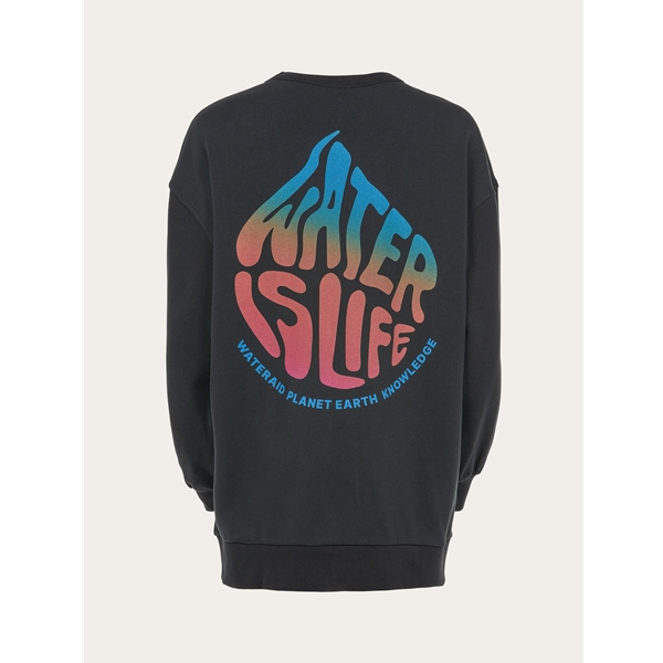 Knowledgecotton Apparel Wateraid Oversize Crew Neck Sweat - Gots/Vegan 2 Knowledgecotton Apparel Wateraid Oversize Crew Neck Sweat - Gots/Vegan - Image 2