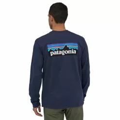 Patagonia M's L/S P-6 Logo Responsibili-Tee -pyöräkauppa 77642 3 classicnavy